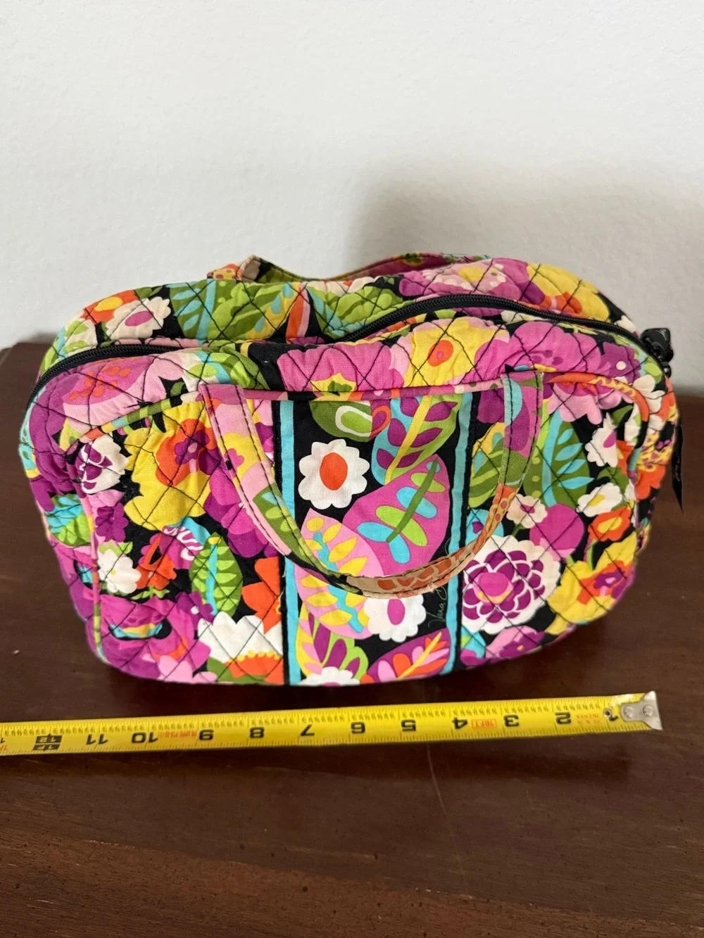 Vera Bradley quilted cosmetic
